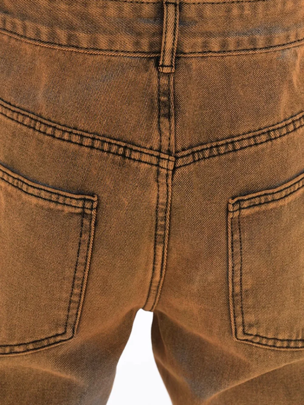Men's Plus Size Contrast Wide Leg Flare Jeans, image 8