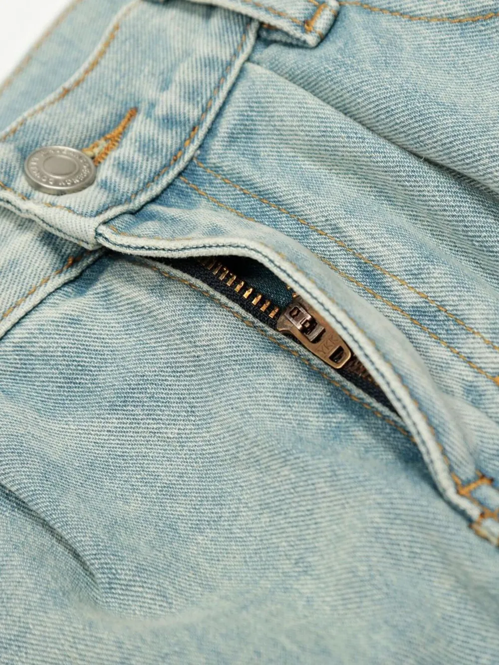 Men's Washed Wide Leg Jeans, image 8
