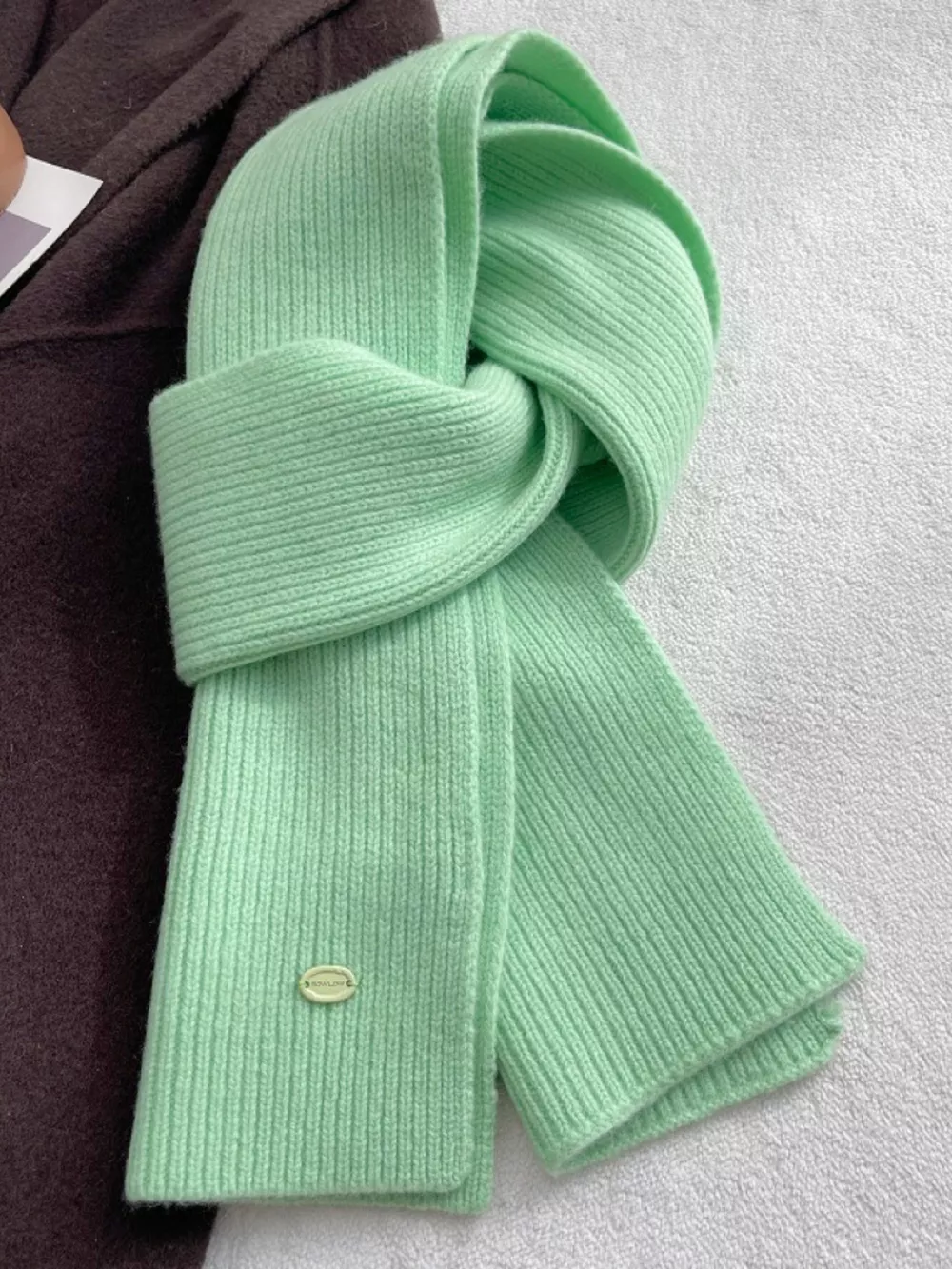 Pure Wool Soft Knit Scarf, image 7