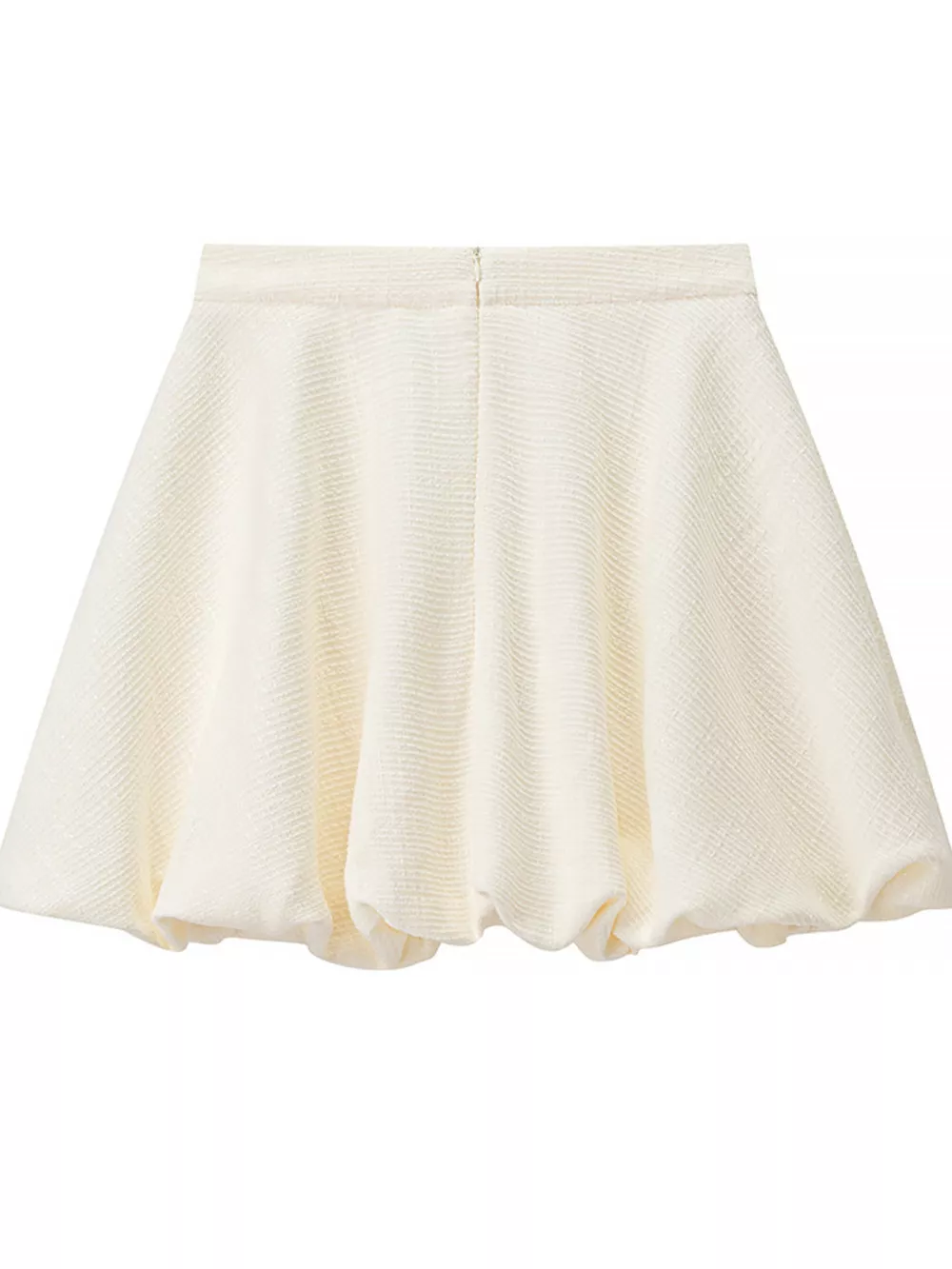 Button Up Short Sleeve Top and Bubble Hem Skirt Set, image 11