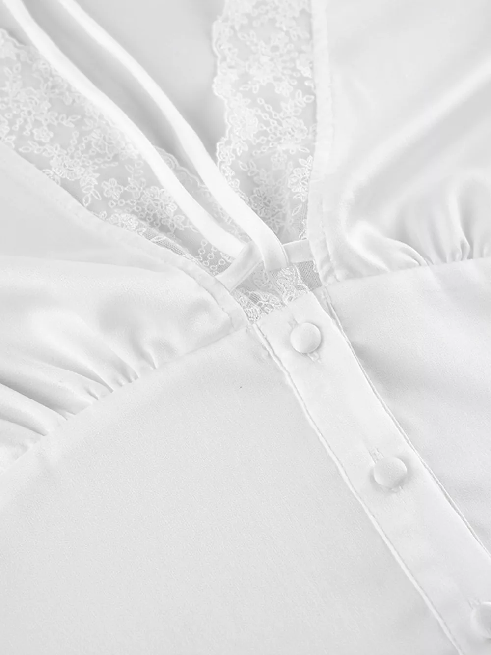 Lace Detail Short Sleeve Top and Skirt Set, image 8