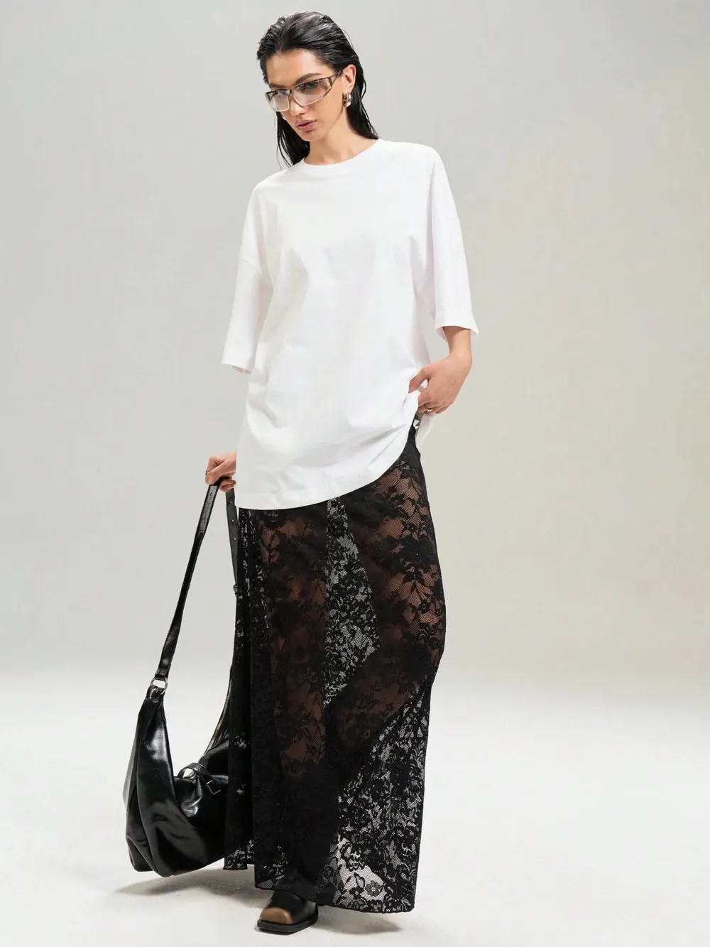 Lace Maxi Skirt, image 7