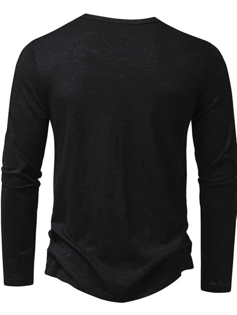 Men's Button Detail Long Sleeve T-Shirt, image 15