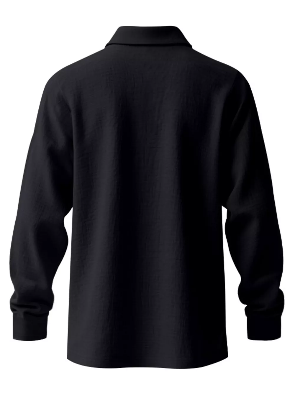 Men's Full Size Classic Long Sleeve Polo Plus Size, image 13