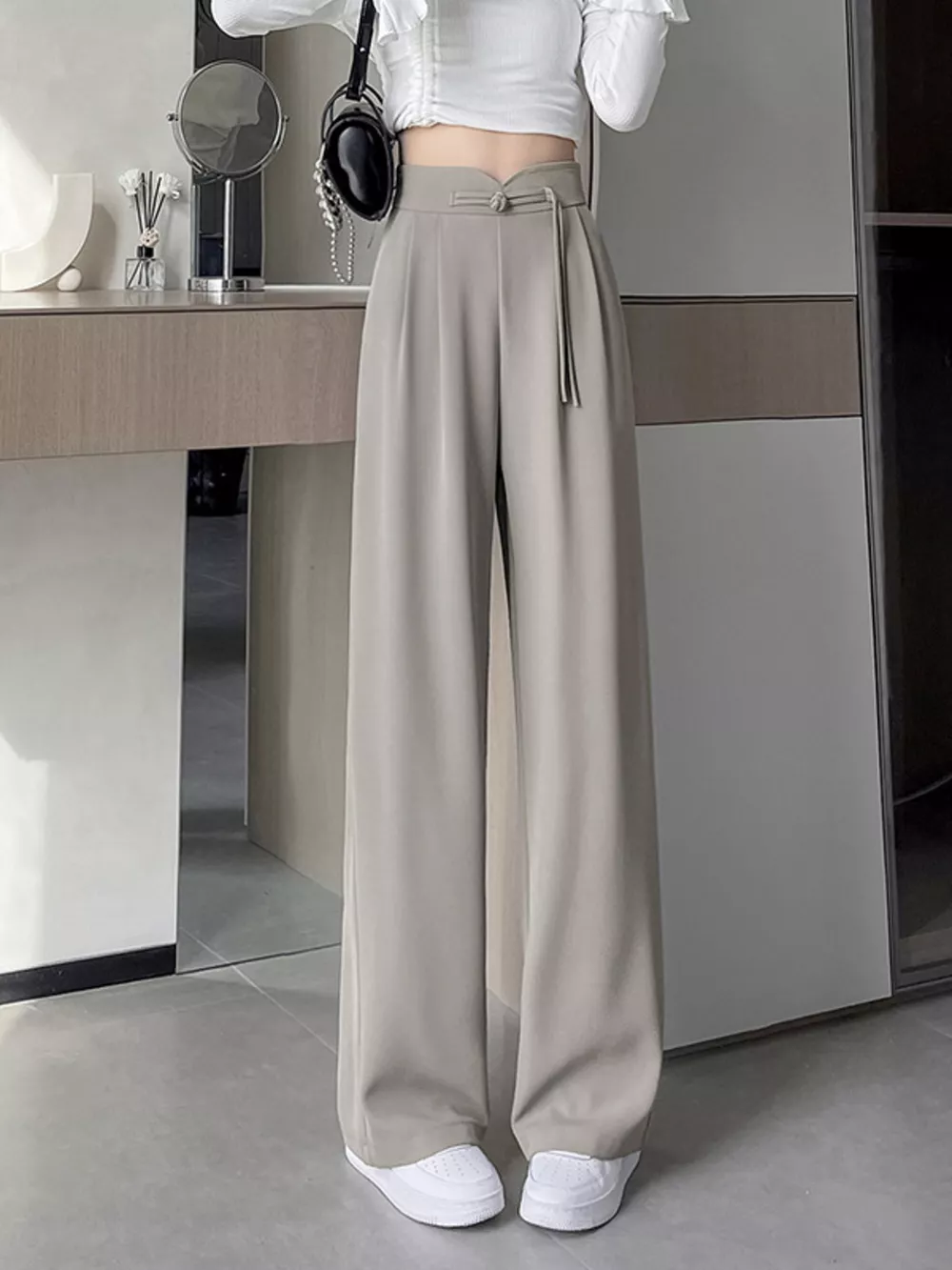 High-Waisted Wide-Leg Pants, image 8