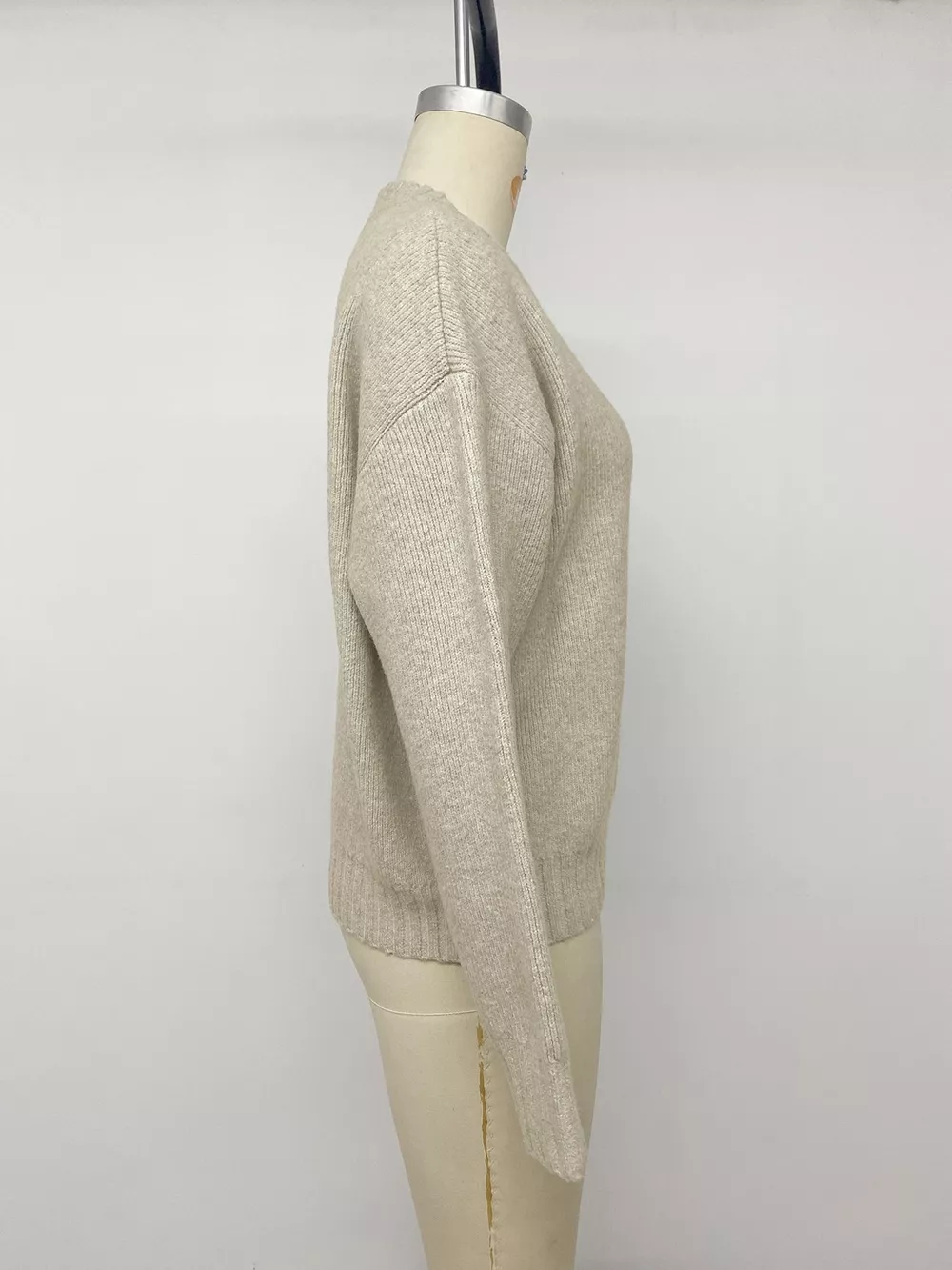 Zip-Up Dropped Shoulder Cardigan, image 9