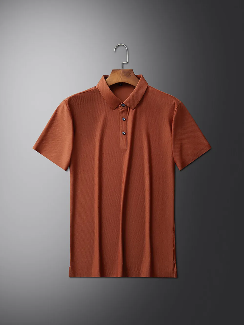 Men's Plus Size Breathable Short Sleeve Polo Shirt, image 3