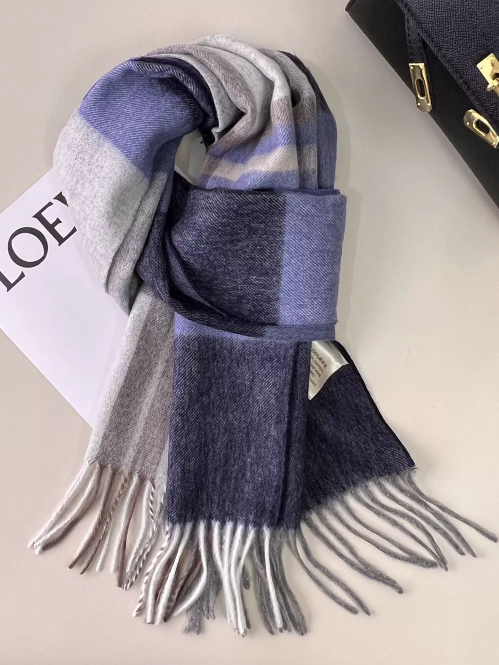 Plaid Fringe Scarf, image 6