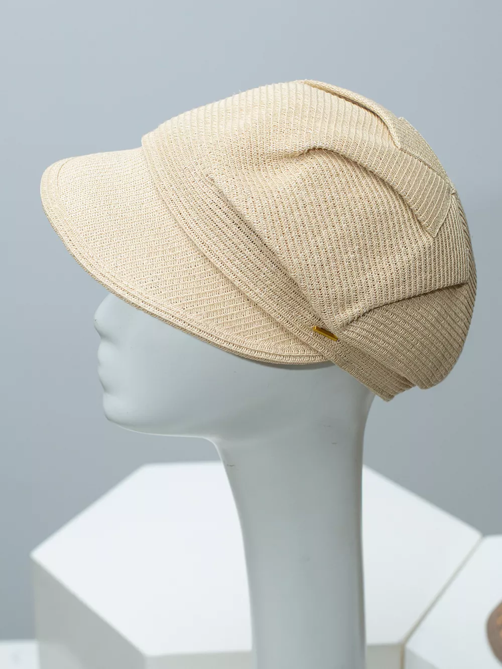 Lightweight Woven Newsboy Cap, image 2