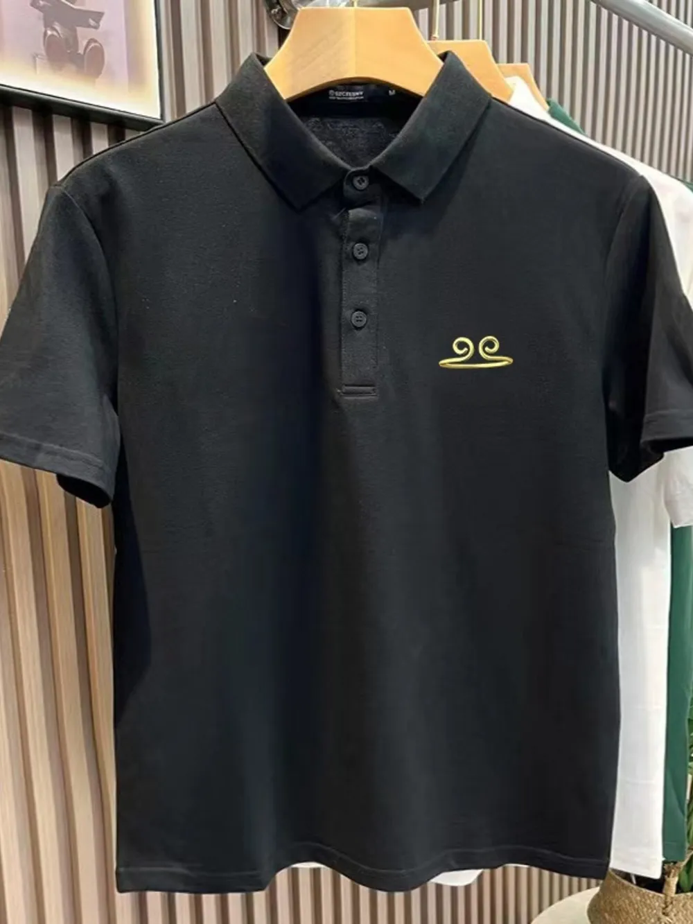 Men's Plus Size Button Detail Short Sleeve Polo