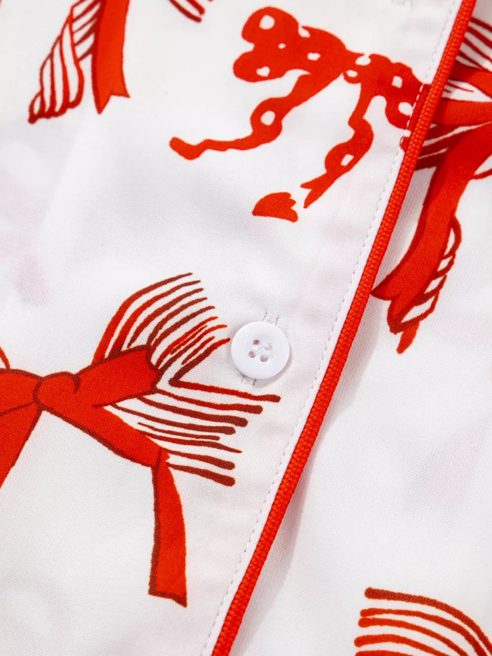 Christmas Bow Print Top and Pants 2pcs Pajama Set, image 7