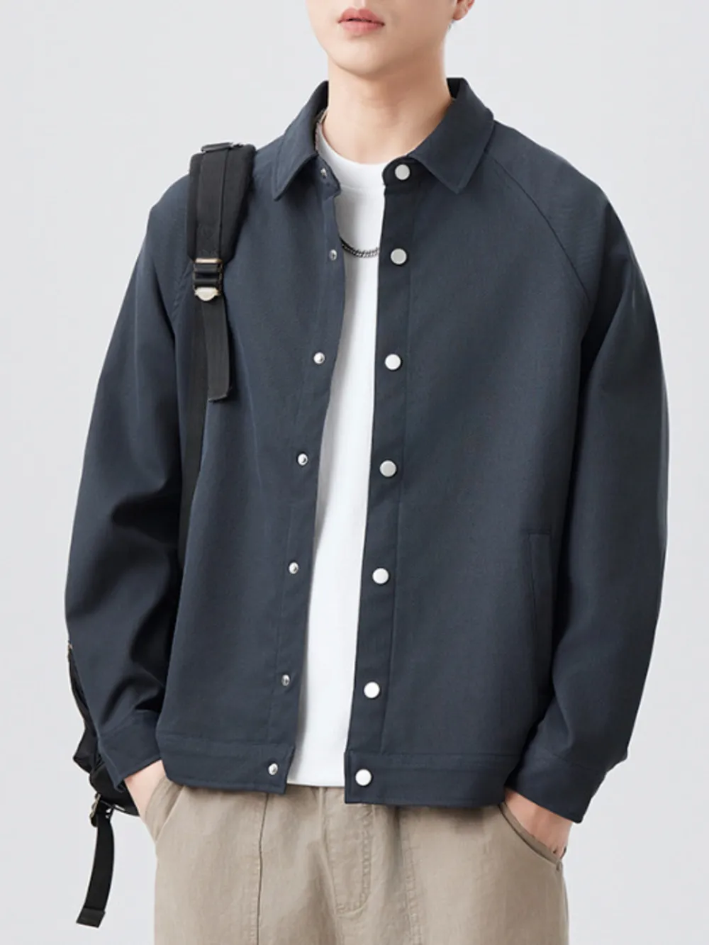 Men's Plus Size Button Up Long Sleeve Shirt, image 5