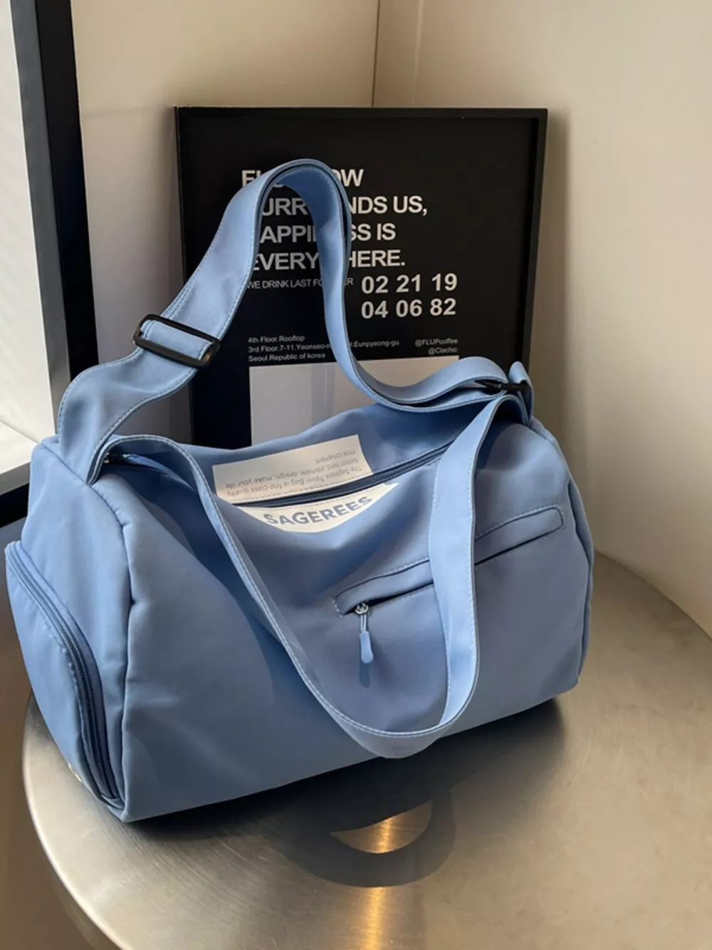 Lightweight Duffel Travel Bag with Adjustable Strap, image 4