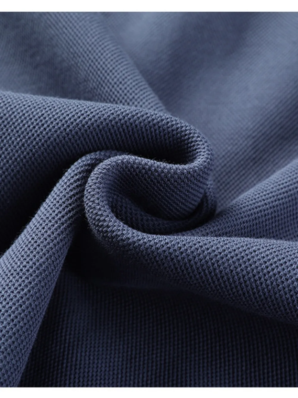 Men's Plus Size Button Detail Long Sleeve Polo, image 5