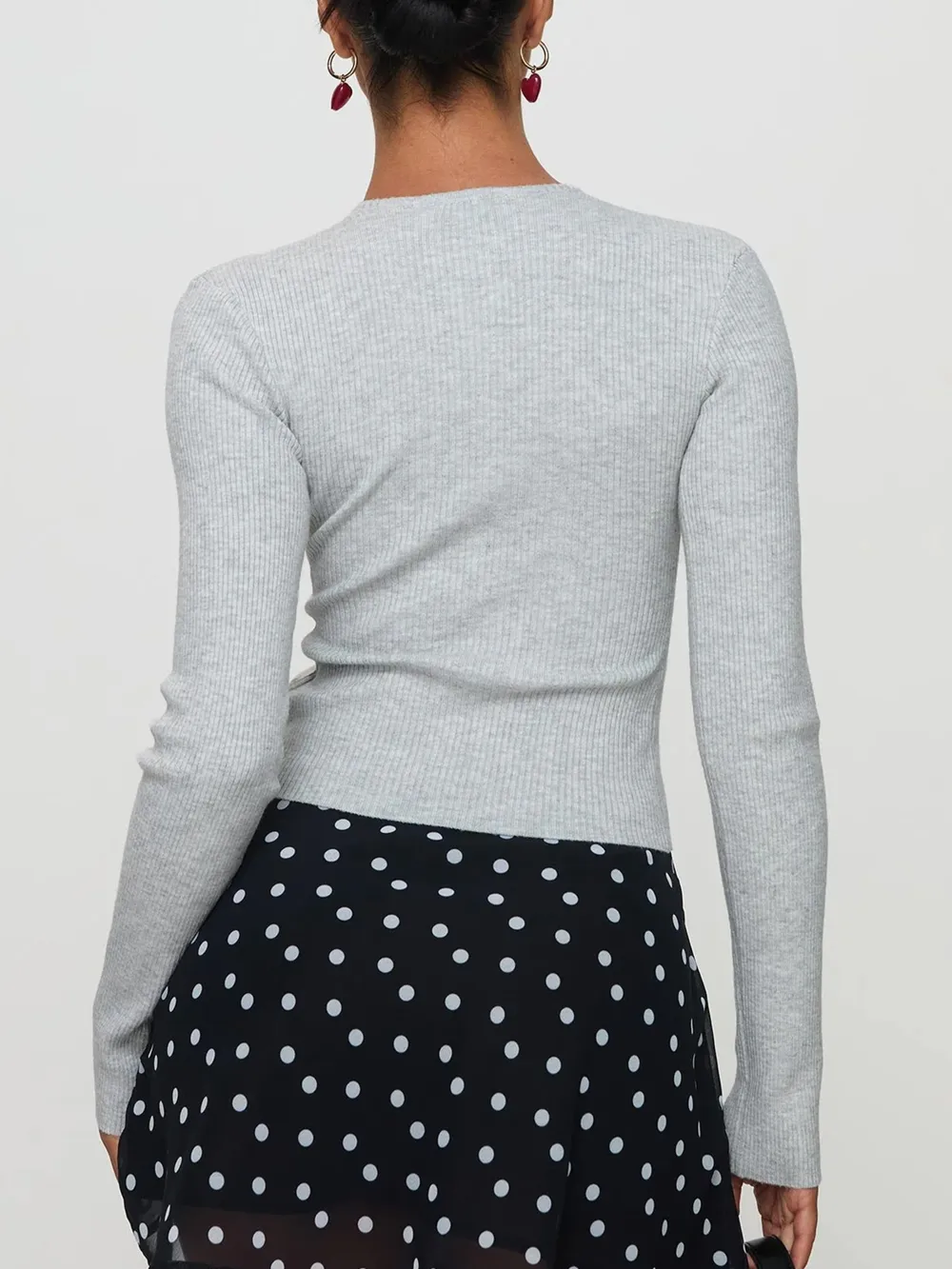 Ribbed Button-Up Cardigan, image 6