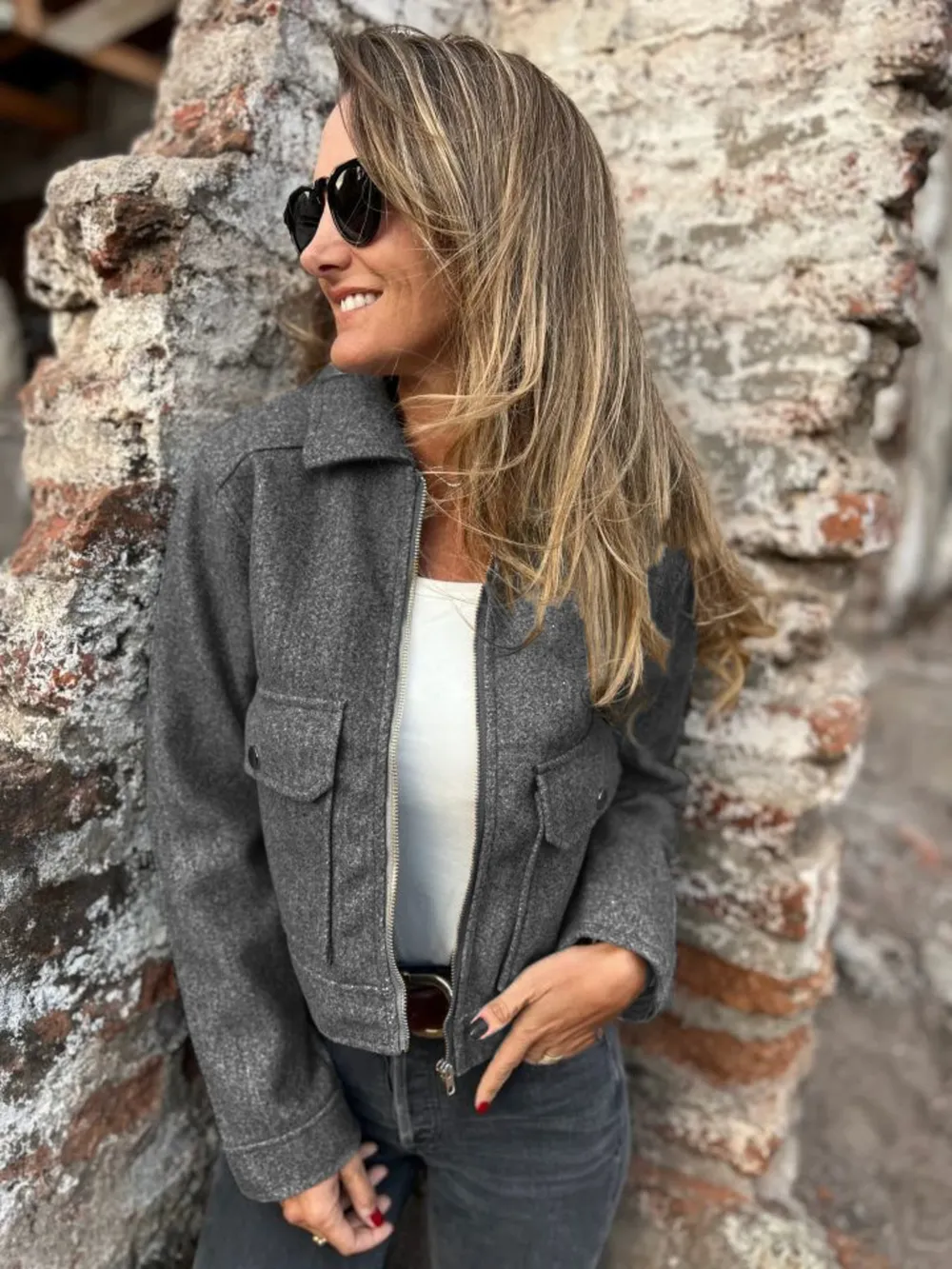 Zip Up Long Sleeve Jacket, image 3