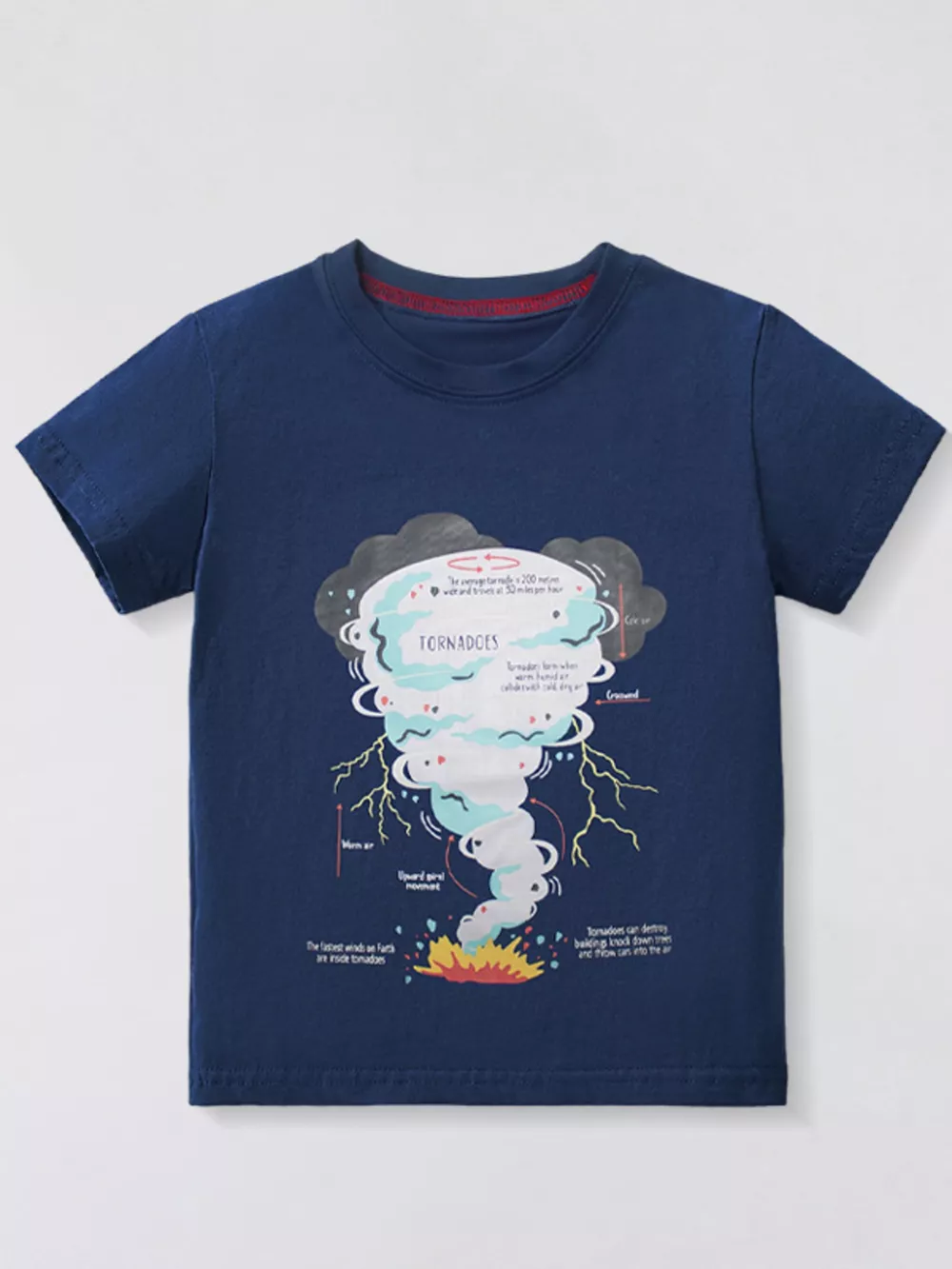 Children's Tornado Graphic Short Sleeve T-Shirt