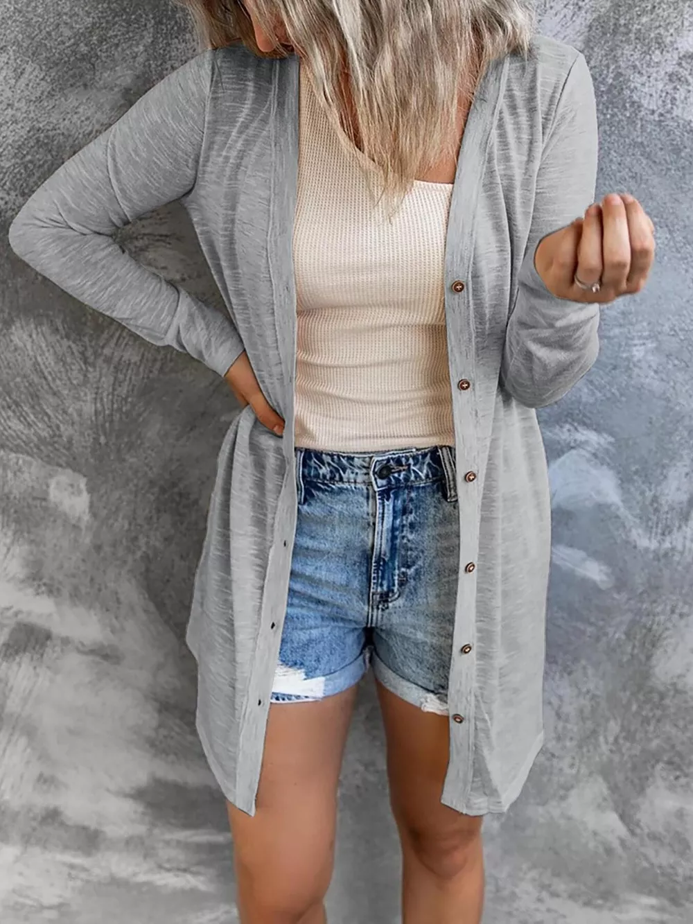 Lightweight Button-Down Cardigan, image 12