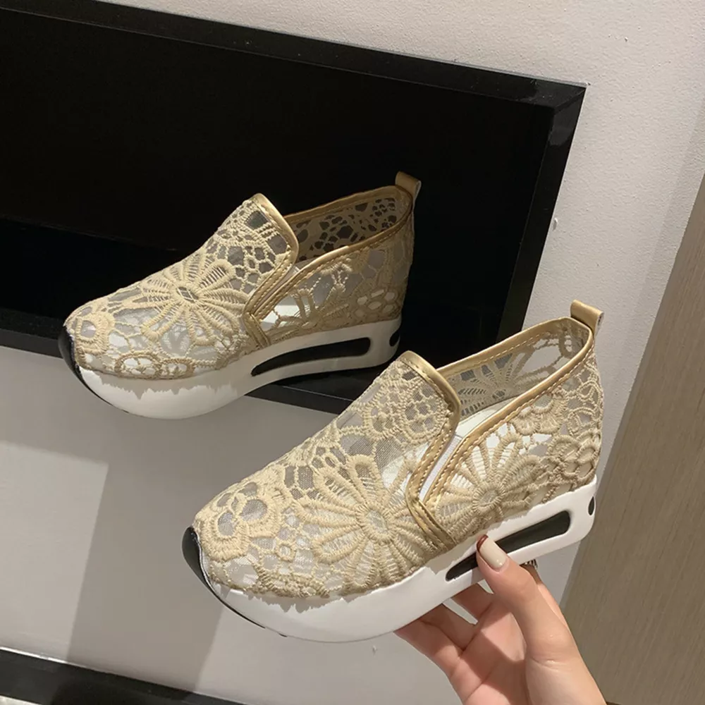 Lace Breathable Platform Slip-On, image 11