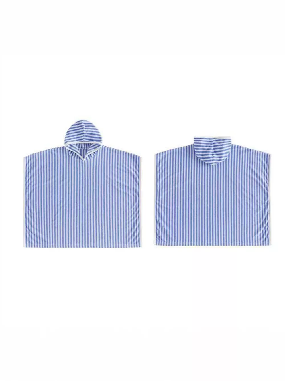 Children's Striped Hooded Poncho, image 4