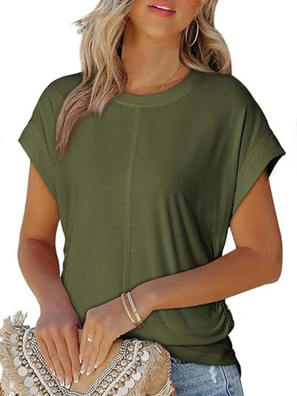 Round Neck Short Sleeve T-Shirt, image 4