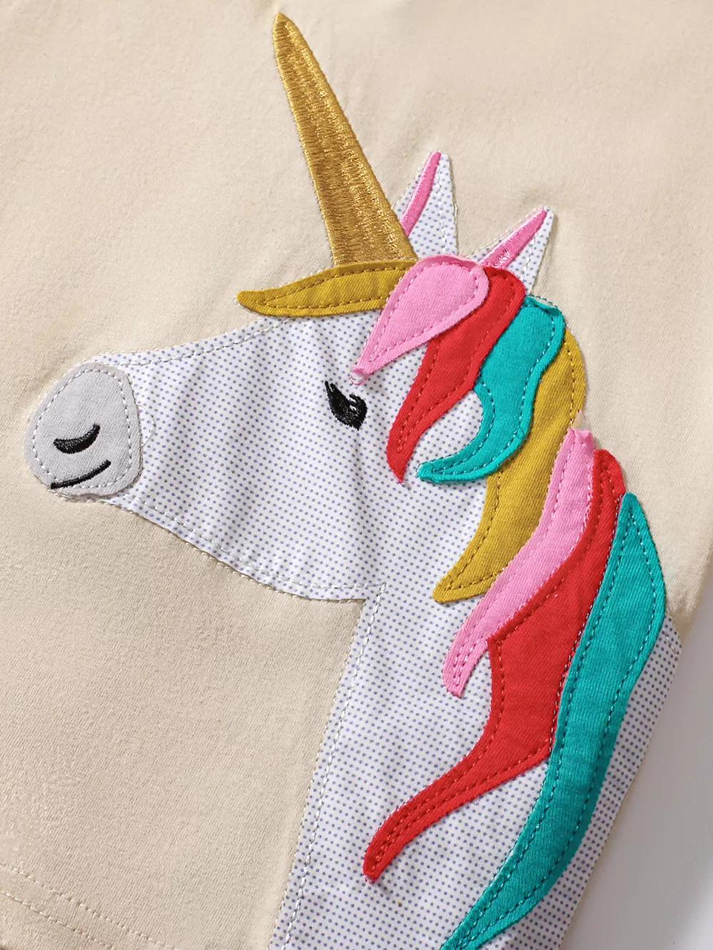 Children's Unicorn Top and Ruffle Trim Shorts Set, image 3