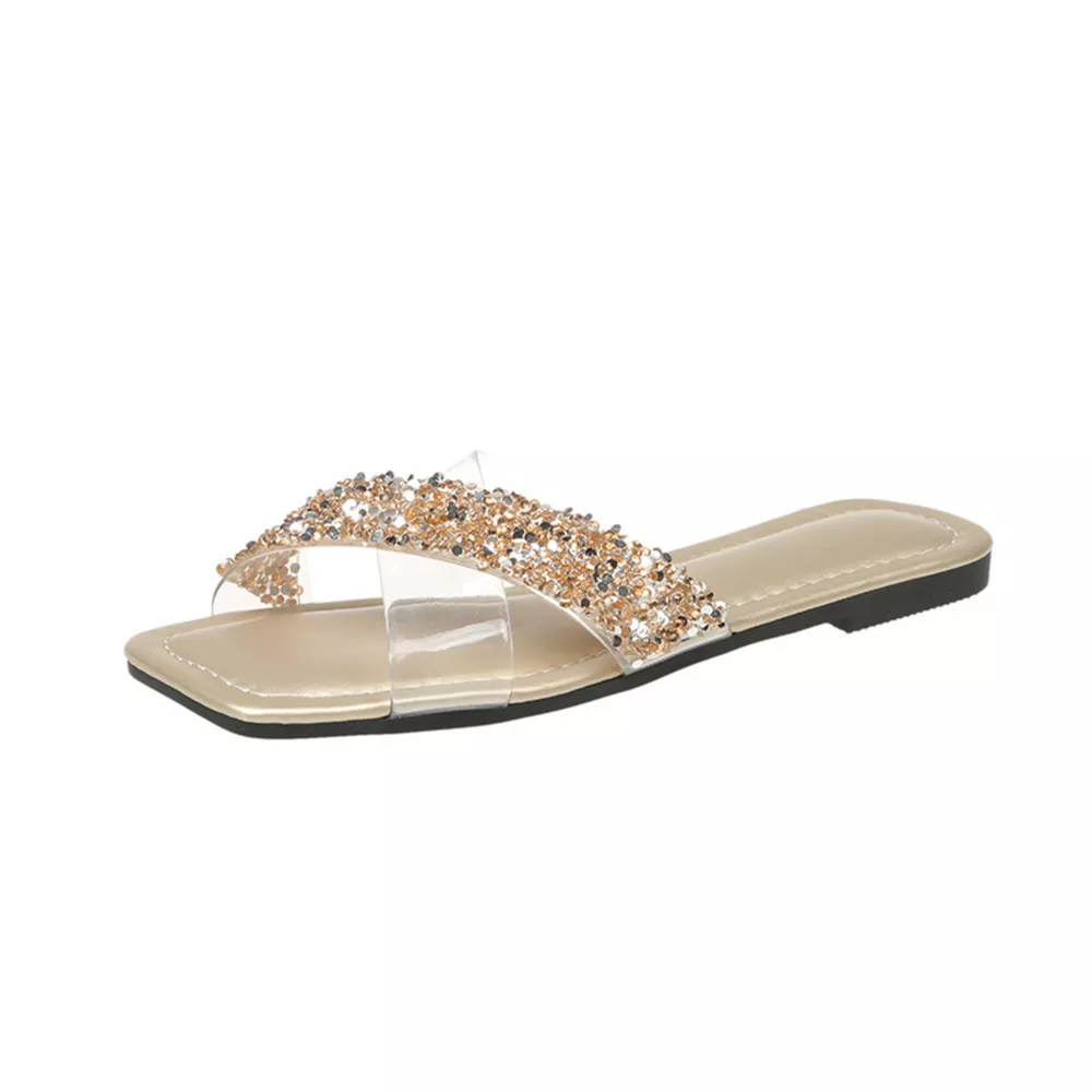 Open Toe Rhinestone Sandals, image 6