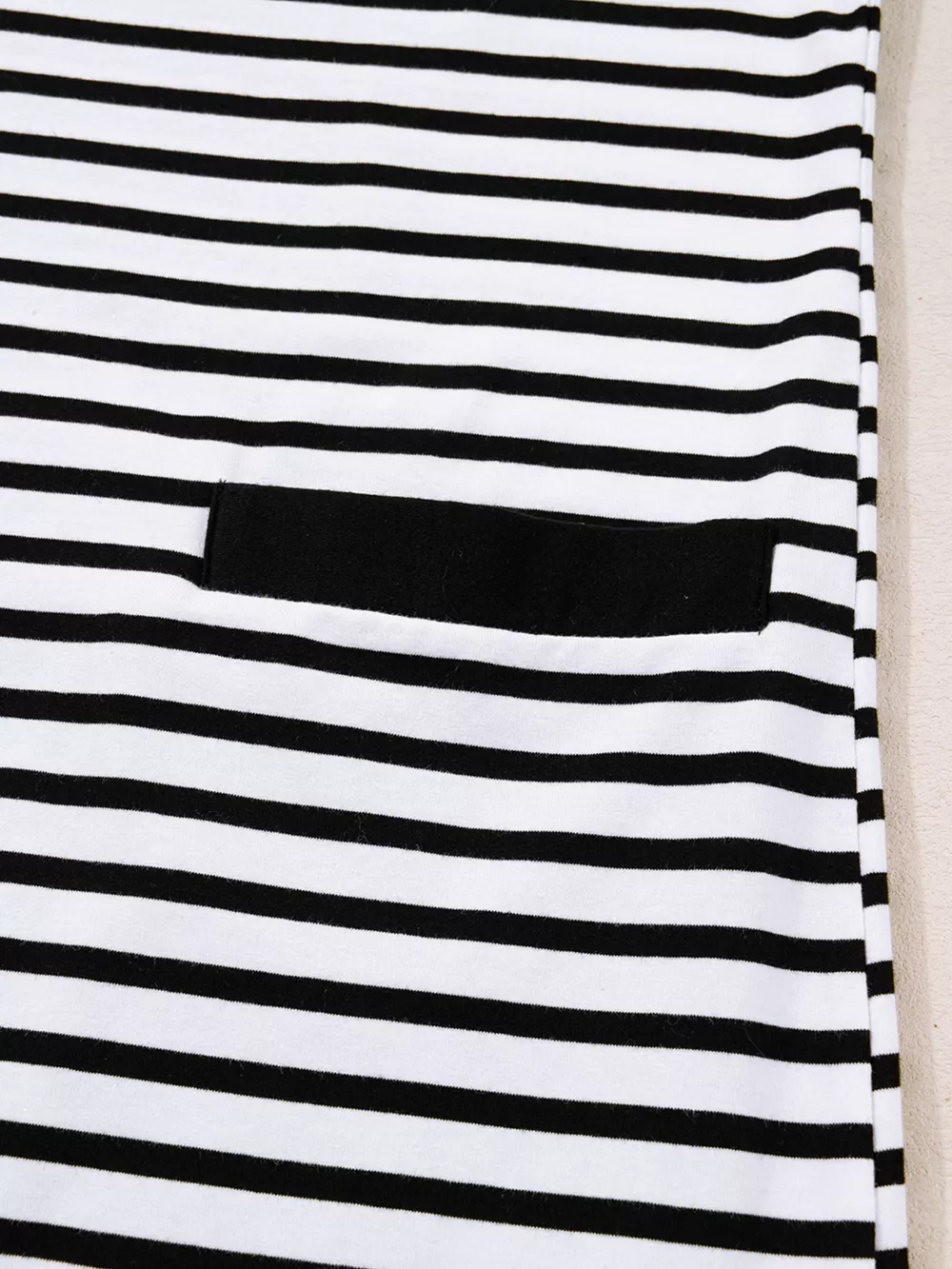 Stripe Buttoned Front Collared Long Sleeve T Shirt Dress with Pockets, image 9