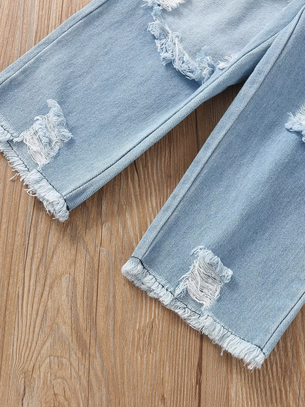 Children's Ruffle Top & Jeans Set with Headband, image 7