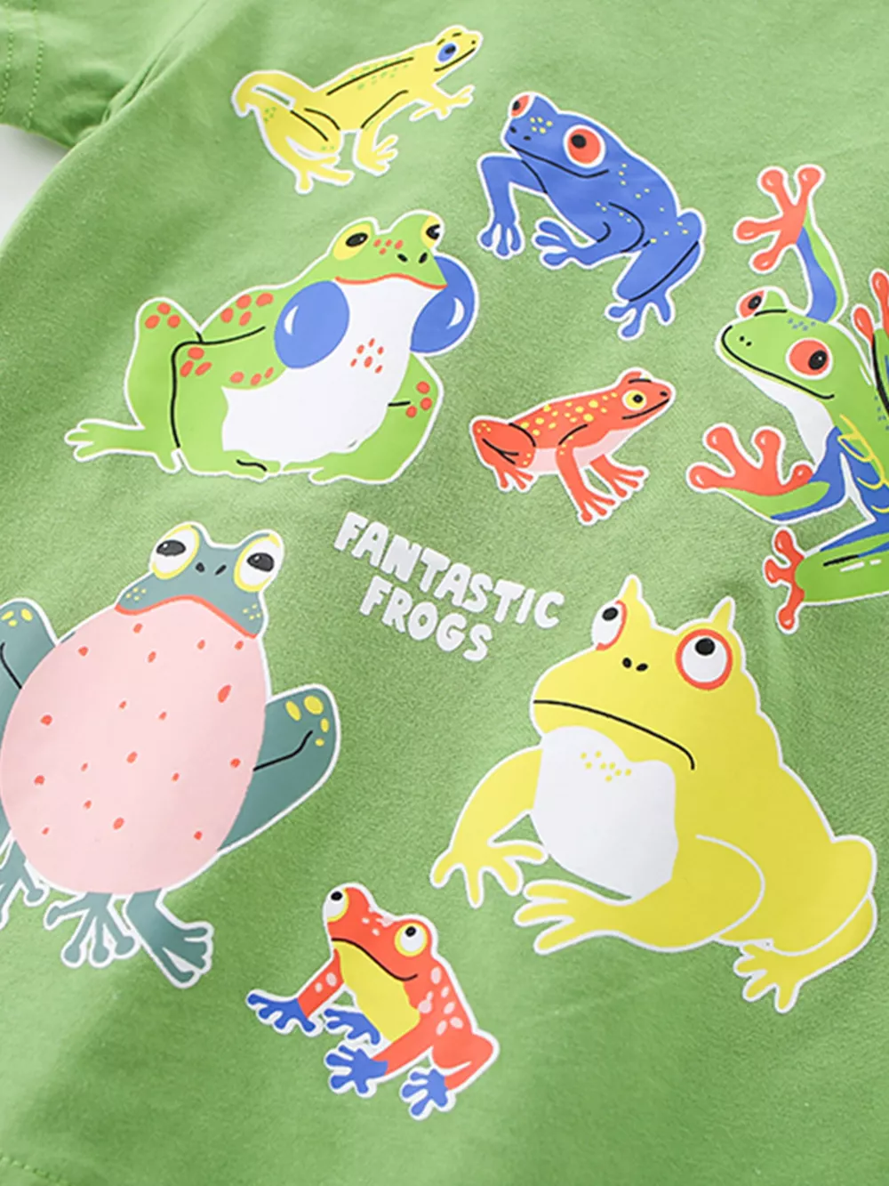 Children's Frogs Graphic Short Sleeve T-Shirt, image 3