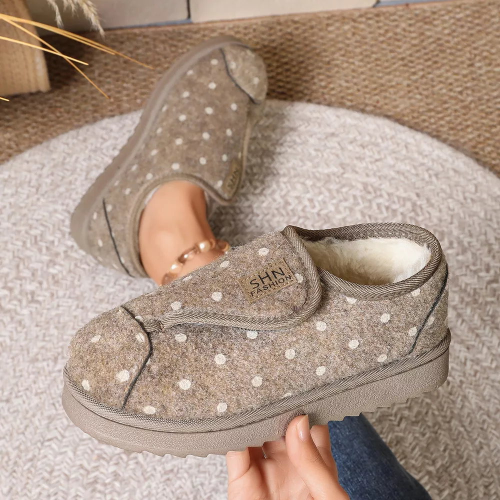 Polka Dot Round Toe Slip-Ons, image 7