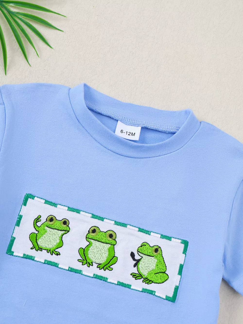 Children's Frog Short Sleeve T-Shirt & Shorts Set, image 2
