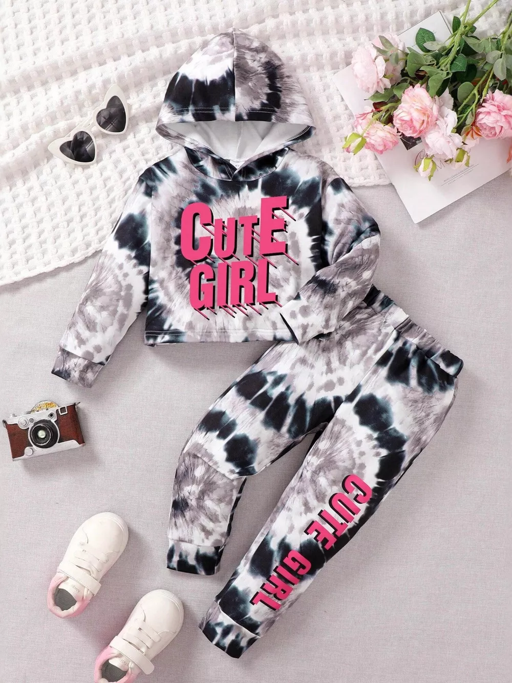Children's Tie-Dye Hoodie & Pants Set