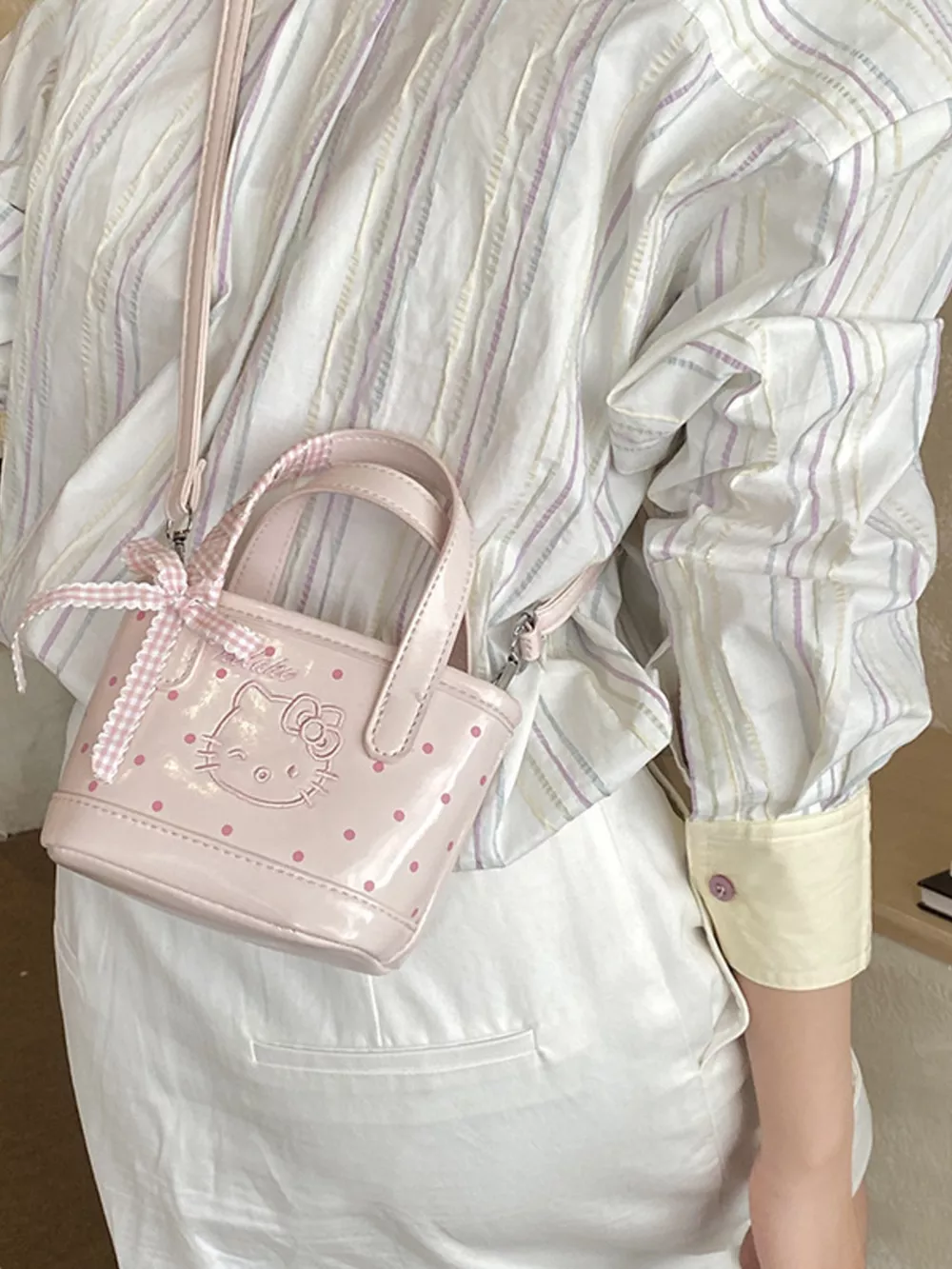 Polka Dot Mini Crossbody Bag, image 4