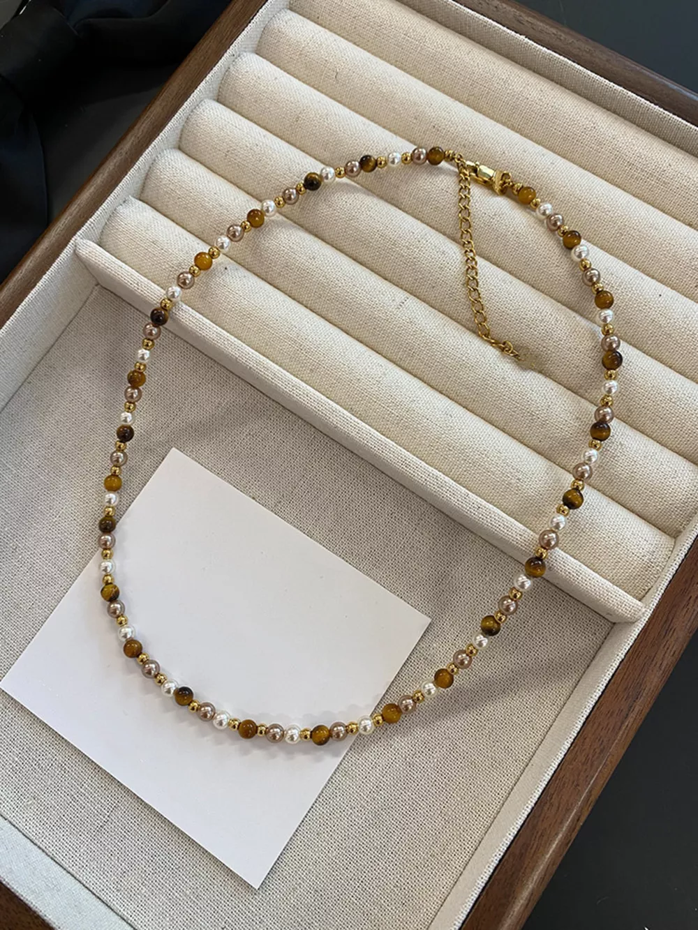 Tiger Eye Adjustable Necklace, image 5