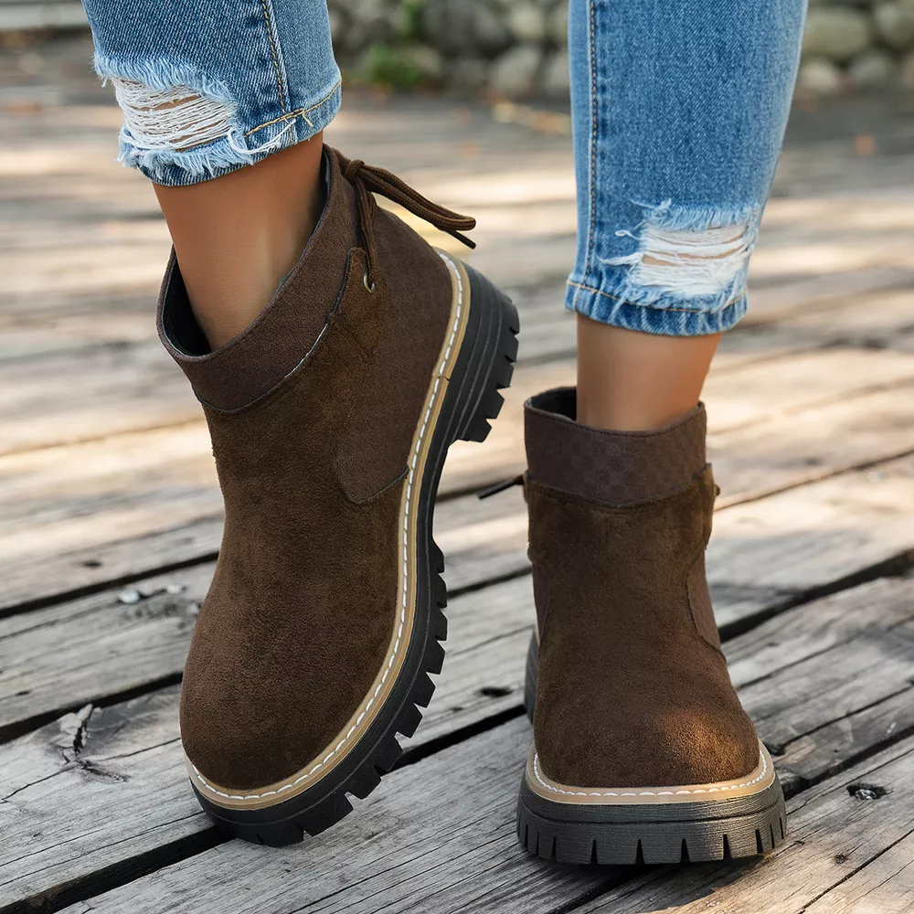 Round Toe Platform Boots, image 11