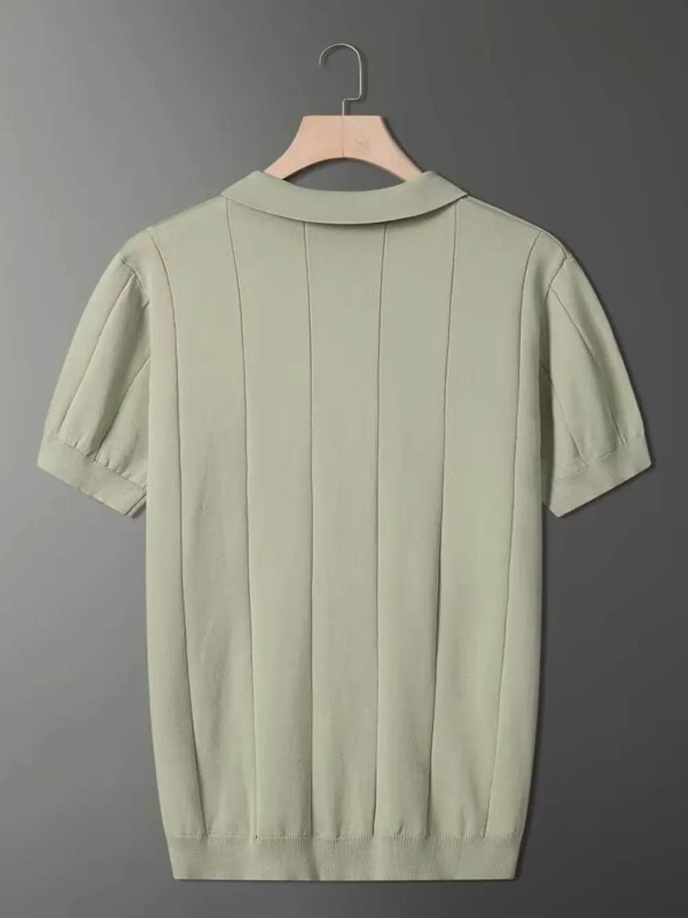 Men's Plus Size Collared Neck Short Sleeve Polo, image 4