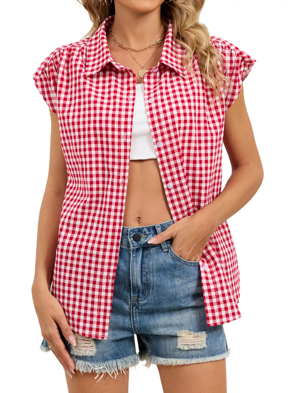 Gingham Button-Down Shirt, image 29