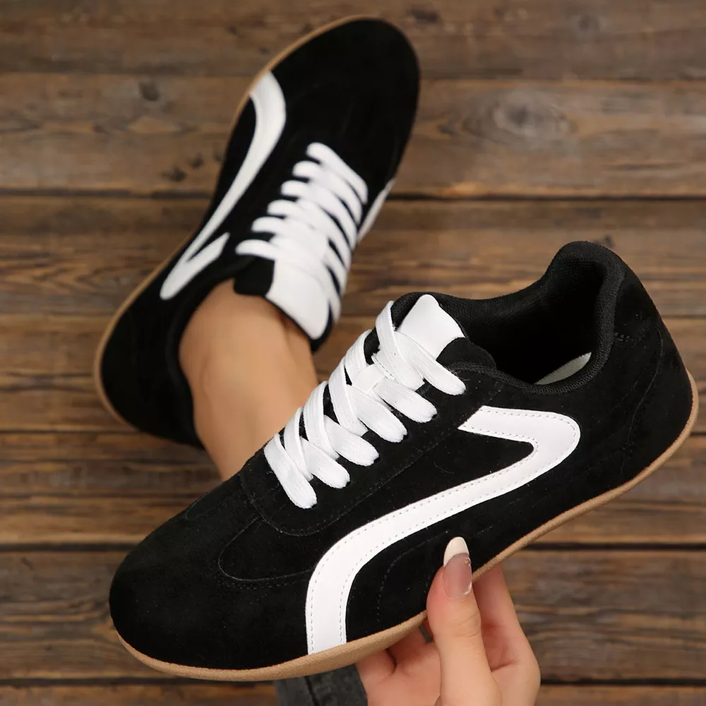 Round Toe Lace Up Sneakers, image 3