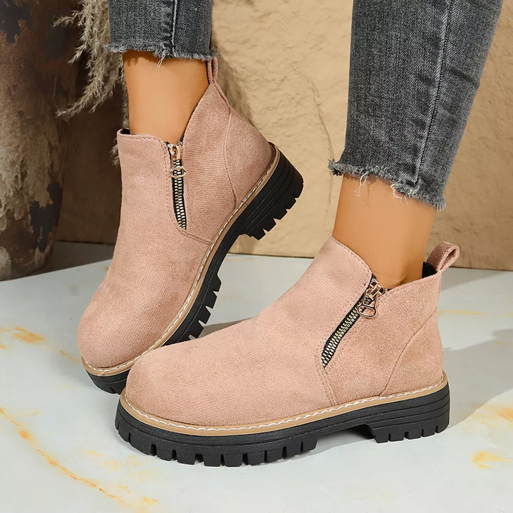 Round Toe Platform Boots, image 12