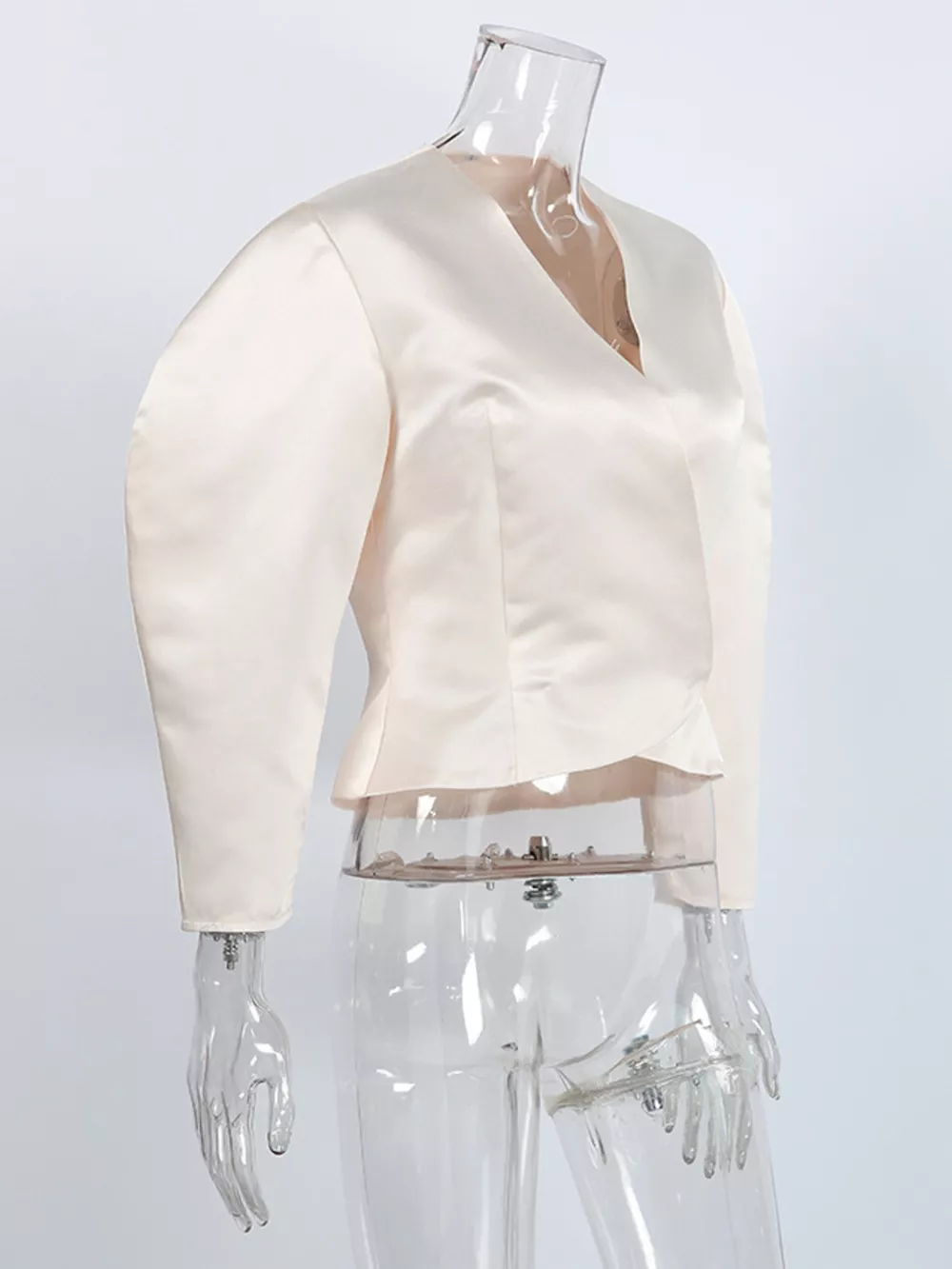 Puff Sleeve Cropped Outerwear, image 6