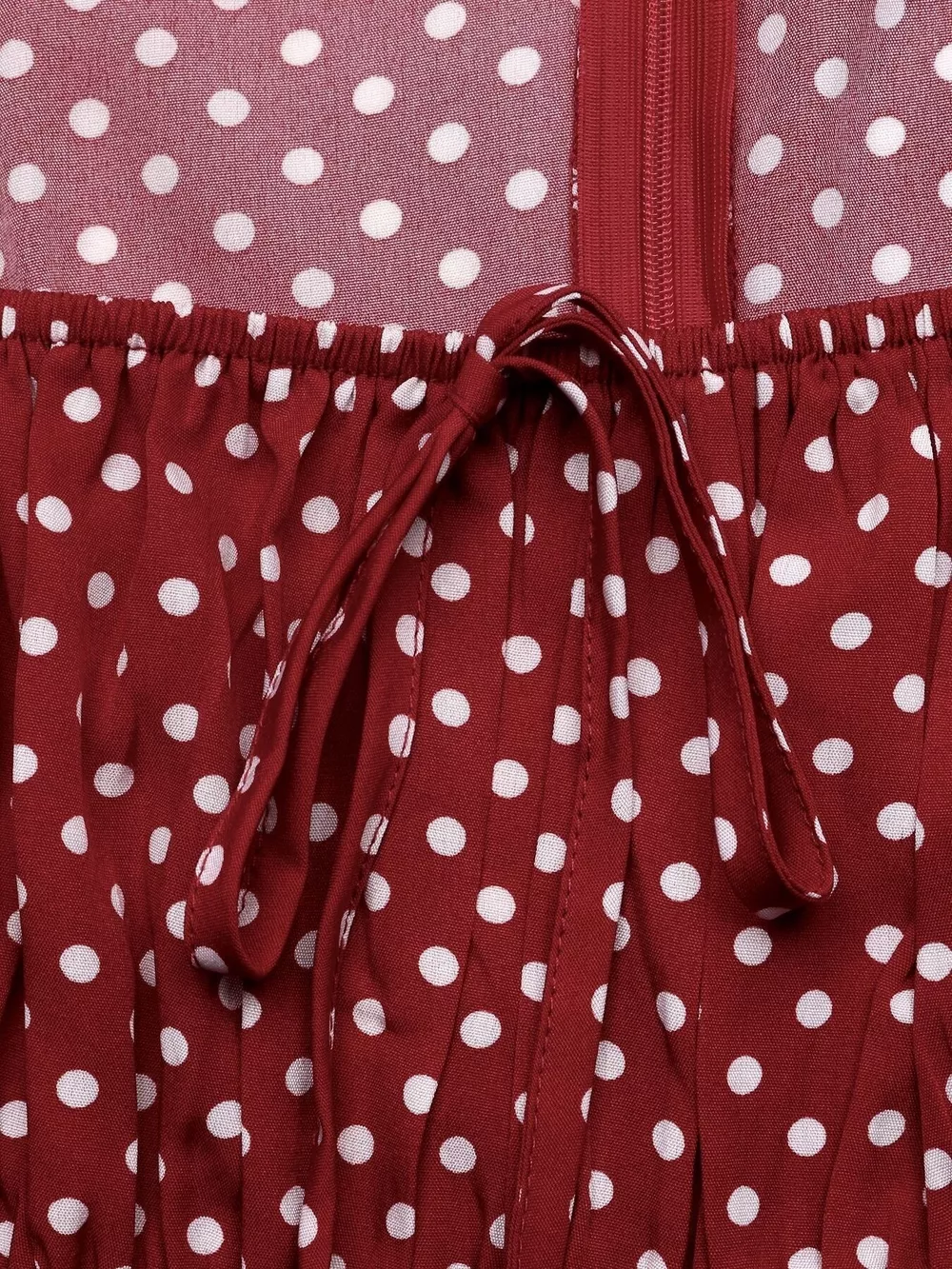 Square Neck Polka Dot Long Sleeve Maxi Dress, image 9