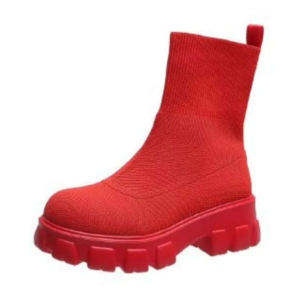 Round Toe Block Heels Boots, image 20