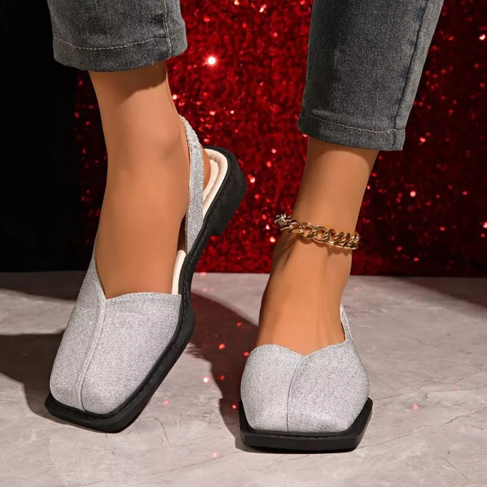 Square Toe Flats Sandals, image 3