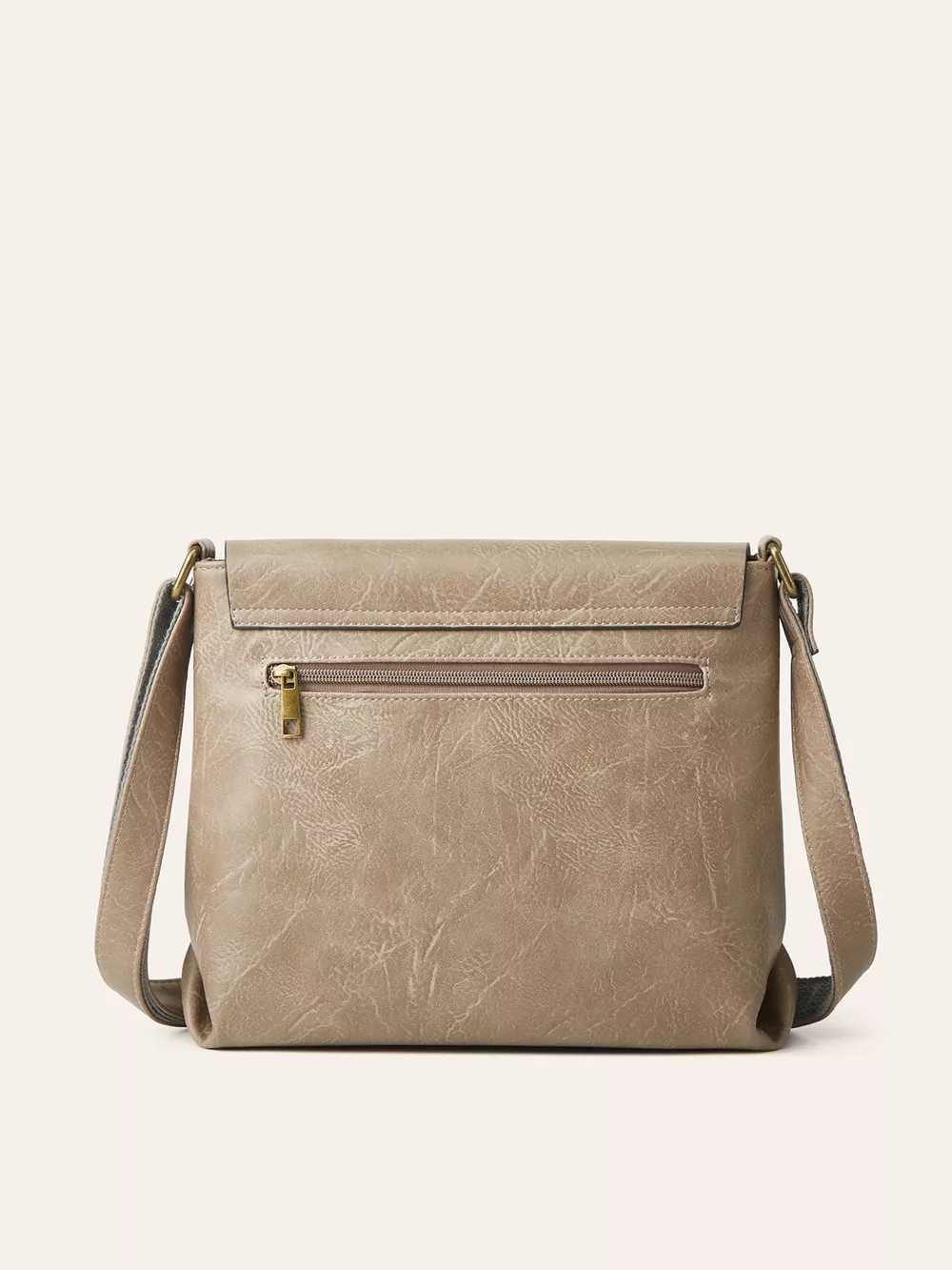 Vintage Buckle Flap Crossbody Bag, image 10