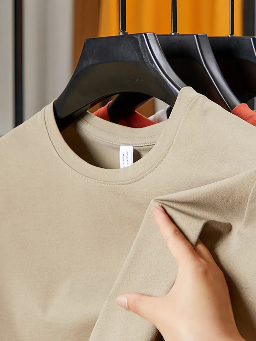 Men's Plus Size Round Neck Short Sleeve T-Shirt, image 9