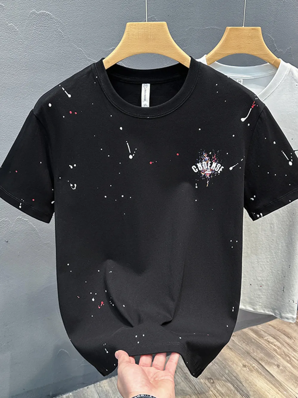 Men's Full Size Round Neck Short Sleeve T-Shirt Plus Size, image 2