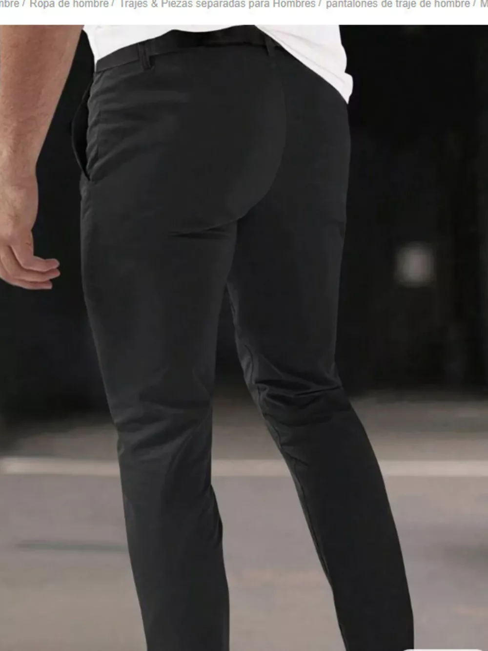 Men's Full Size Pleated Slim Fit Casual Pants Plus Size, image 4