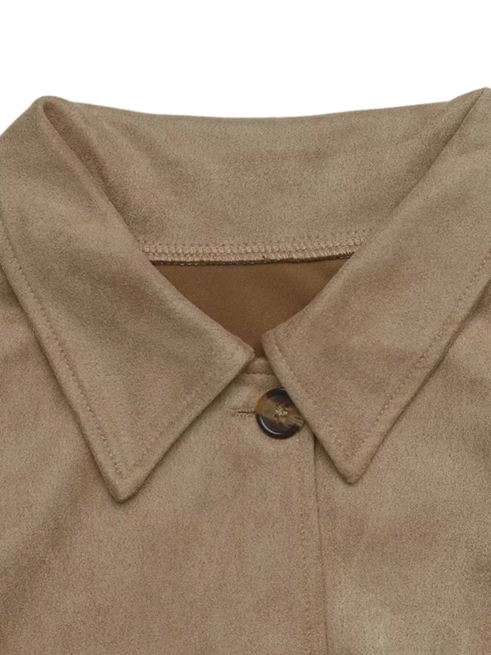 Collared Neck Button Up Jacket, image 7