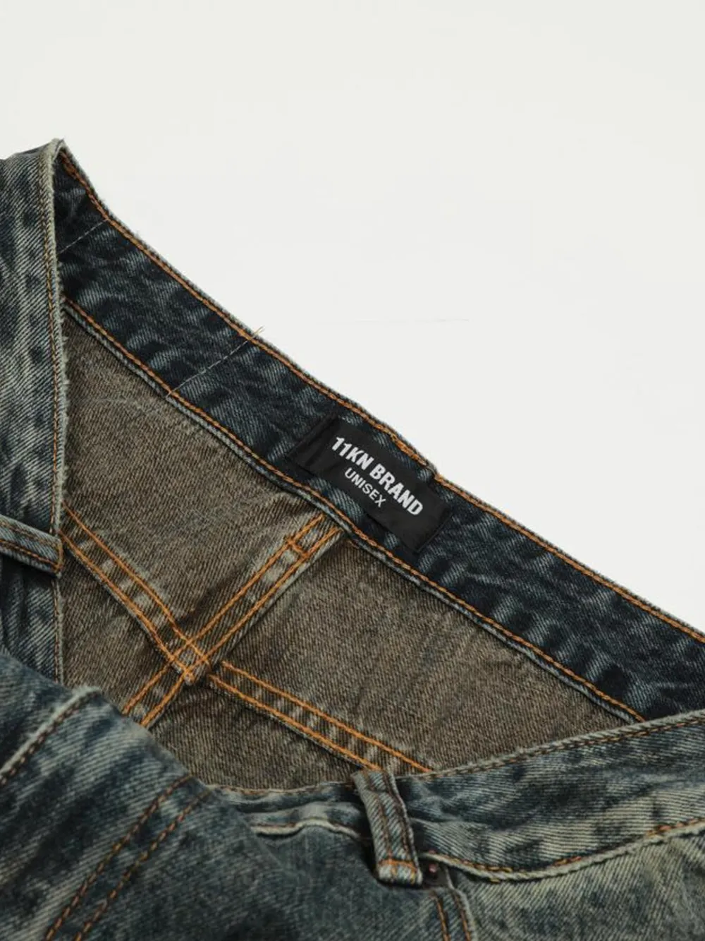Men's Vintage Distressed Flare Jeans, image 9